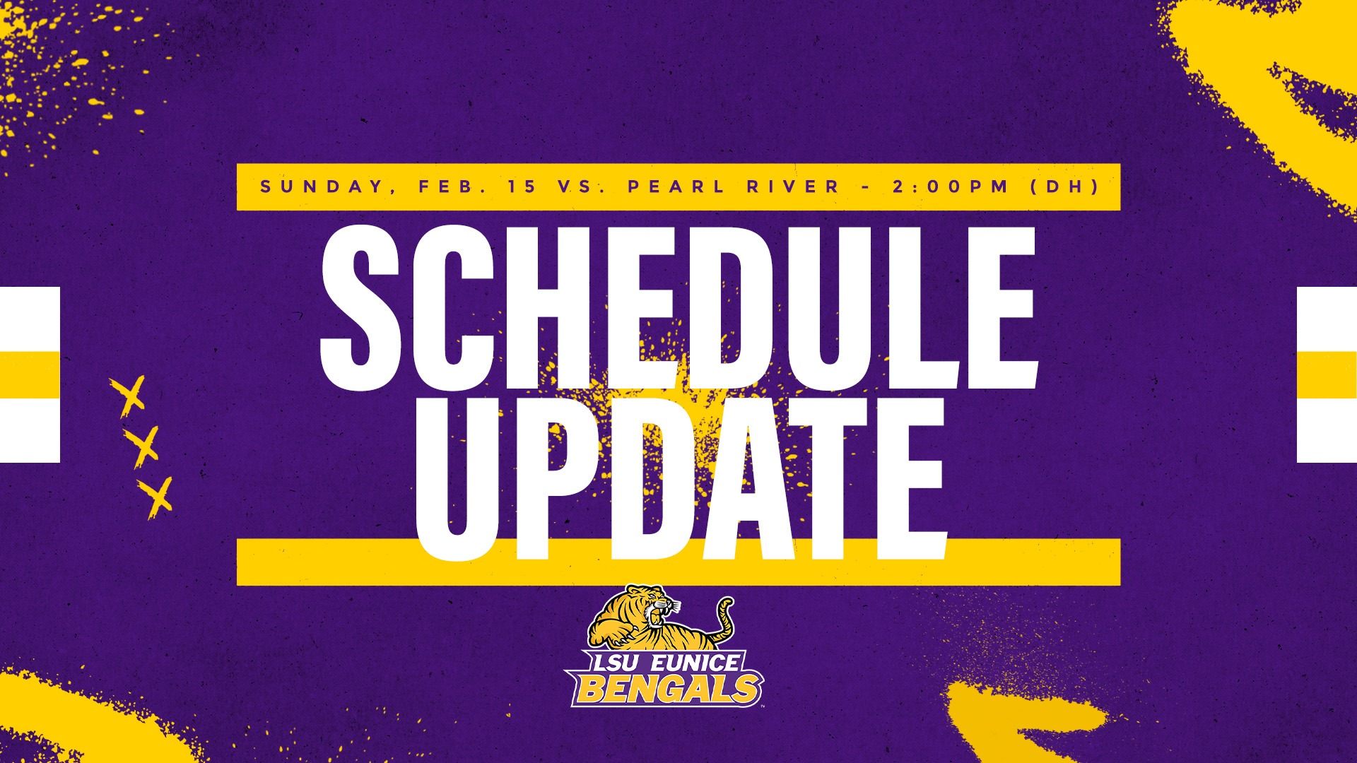 LSUE Softball changes its weekend schedule to play Pearl River on Sunday, February 15 starting at 2:00PM