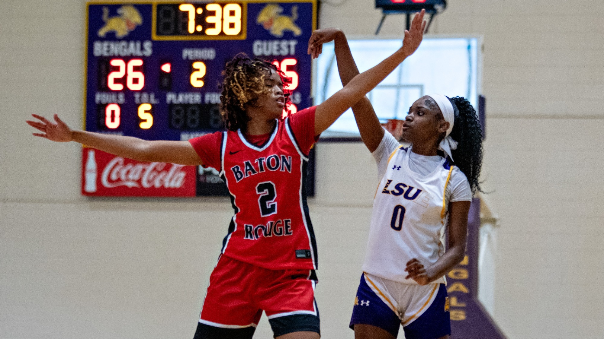 Kamiera McDonald scores over a BRCC defense in recent action.