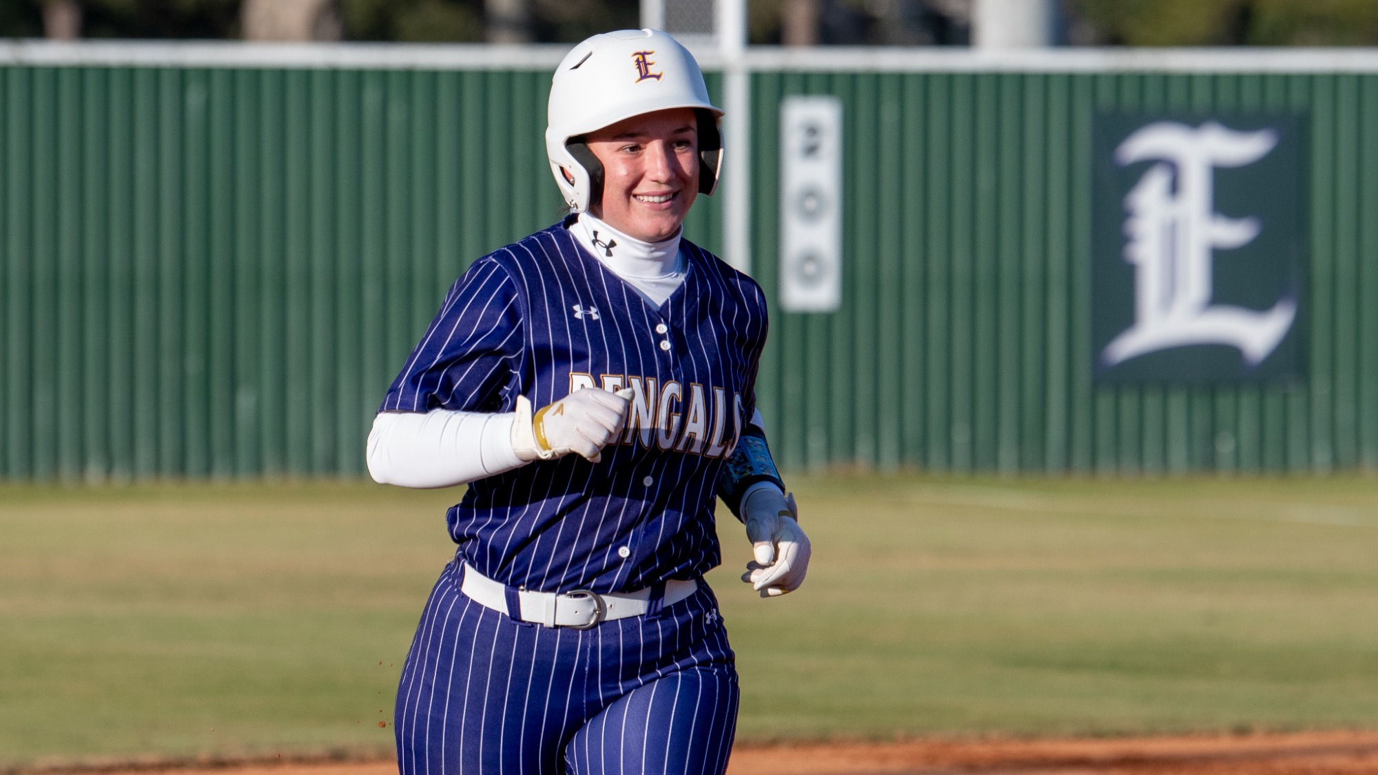 Makinley Harris rounds the bases after hitting a home run early in the season.