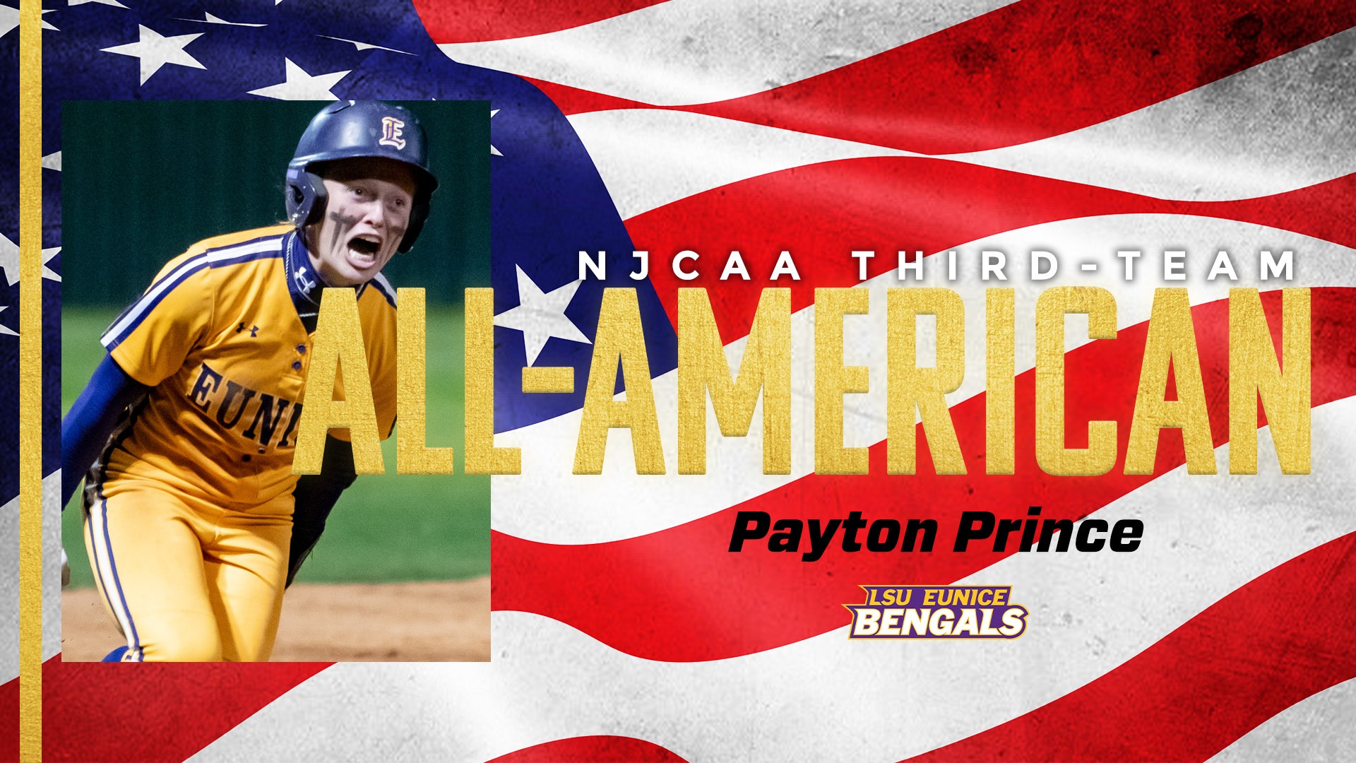 LSUE's Payton Prince Named NJCAA Third-Team All-American