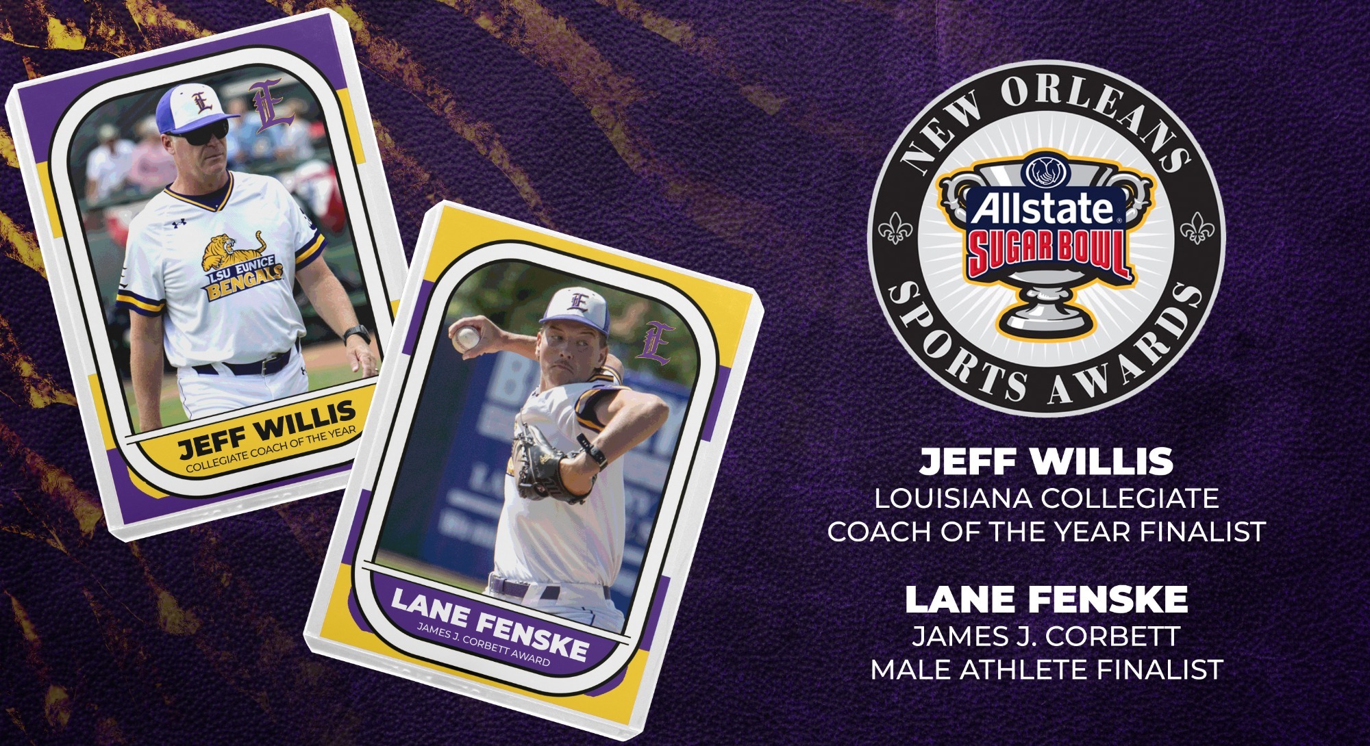 Lane Fenske and Jeff Willis named finalists for state awards.