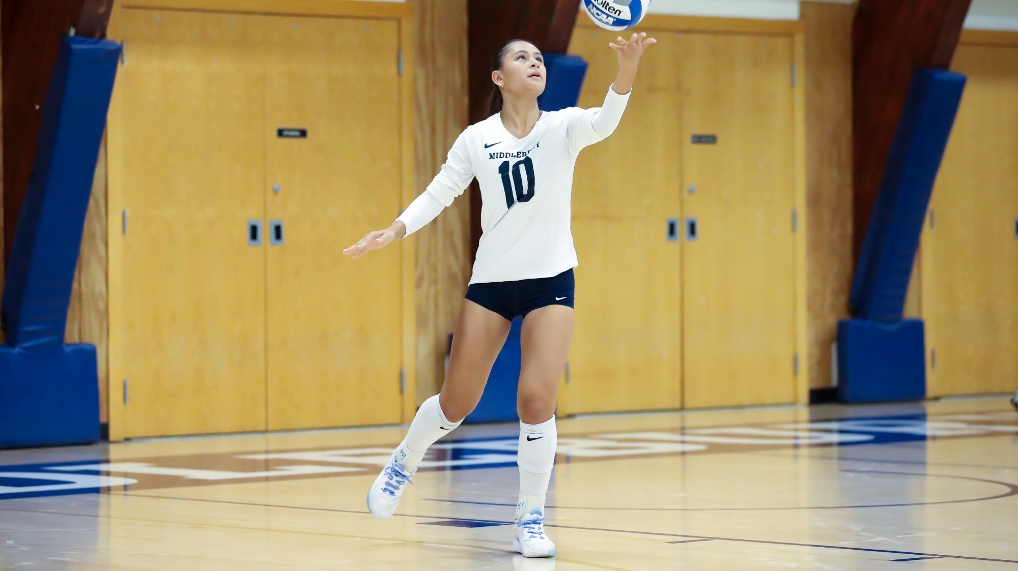 Kinaree Eichner in action against Vermont State University Castleton.