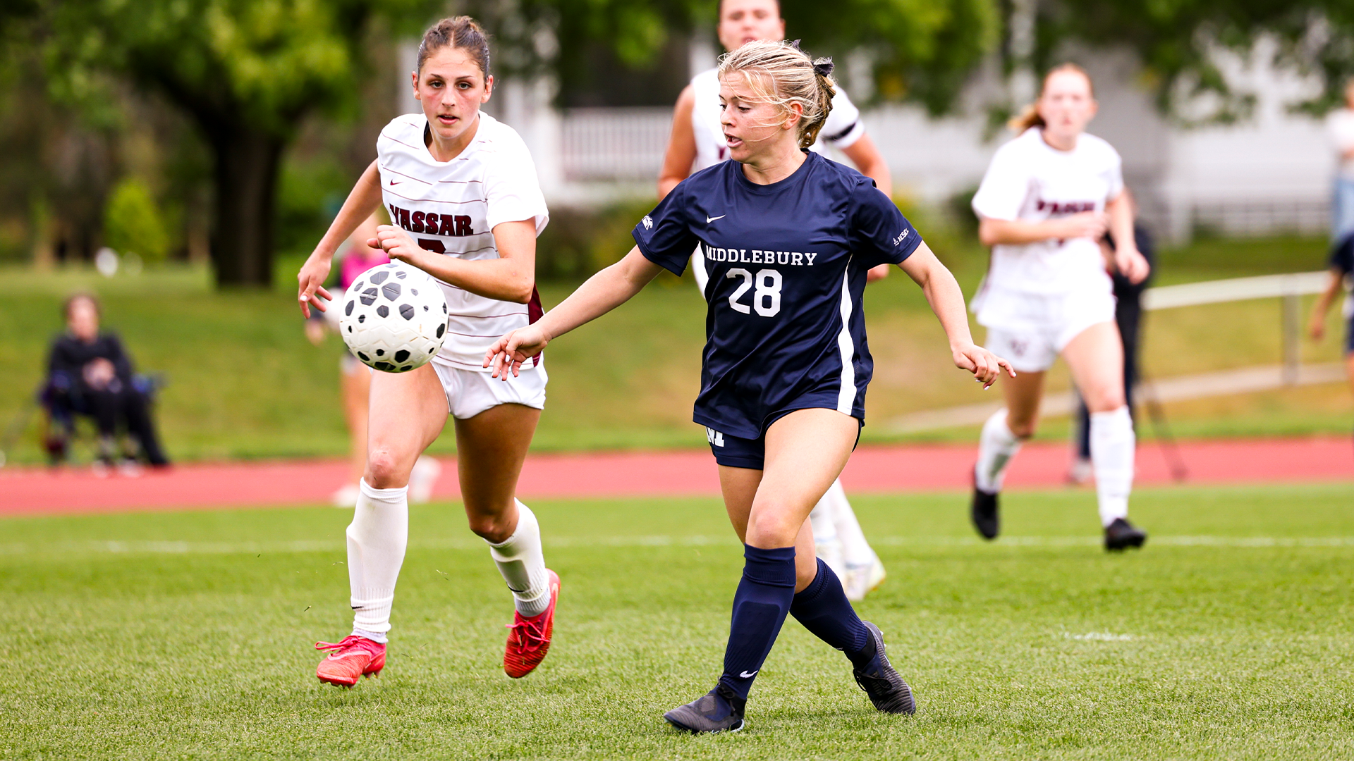 Alexandra Lieberman in action against Vassar.