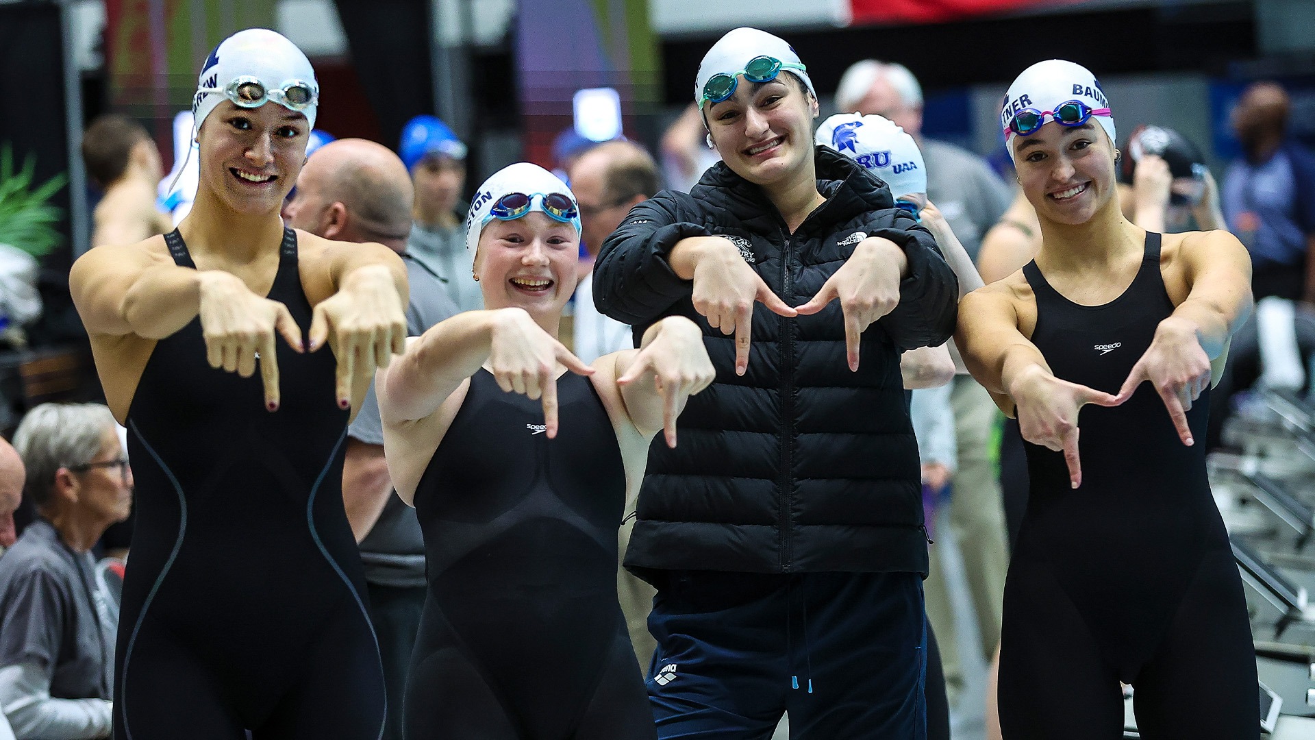 L to R: Anna McGrew, Isla Johnston, Lauren Jolley and Hannah Baumgartner