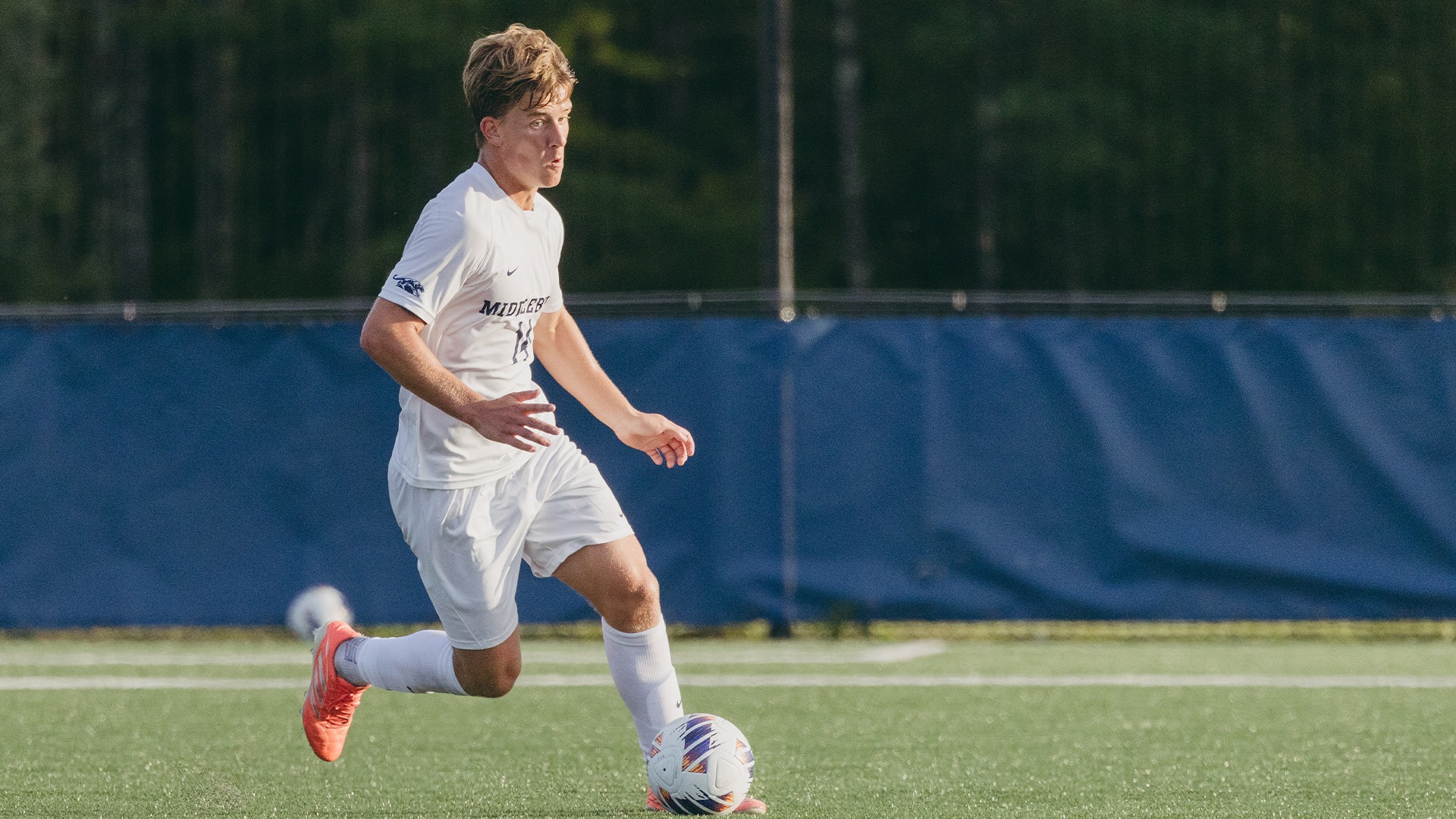 JT Federman pictured during the team's match against Endicott this fall.