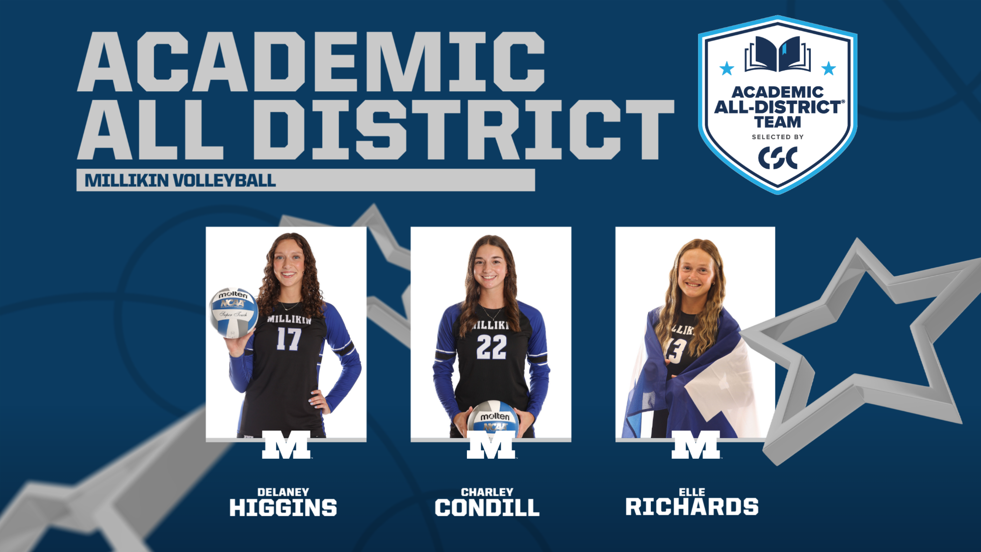 csc volleyball academic all-district 2025