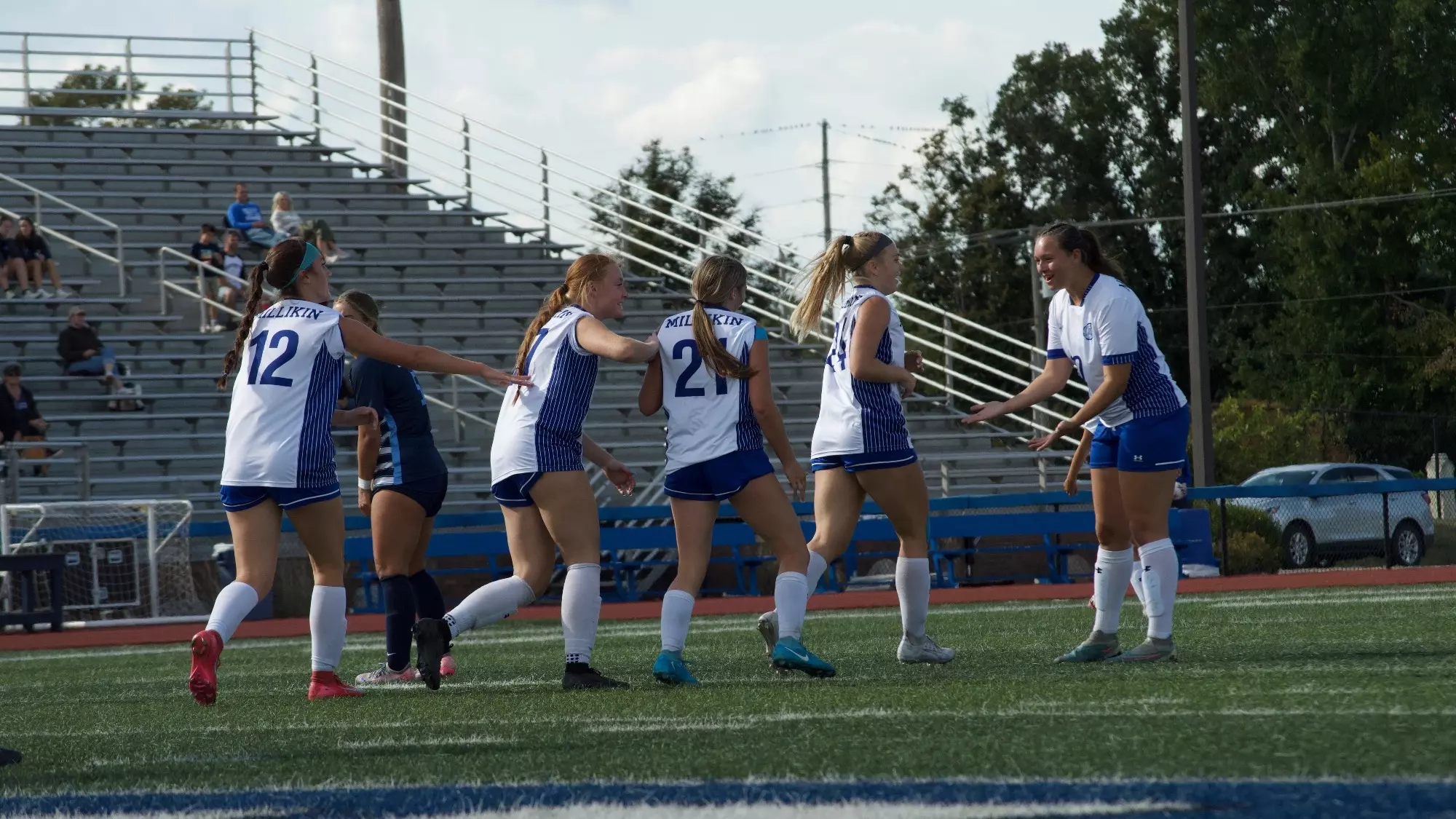 Womens Soccer Celebrating Goal