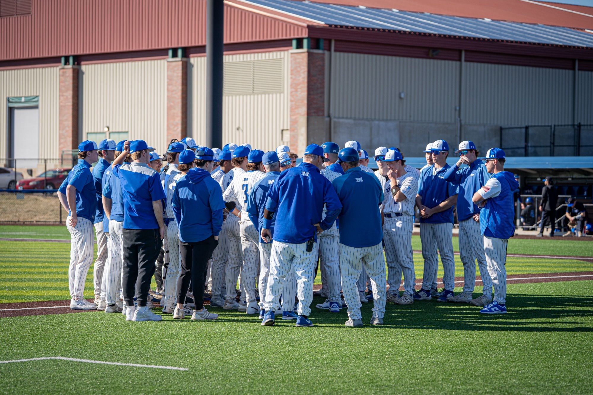 Millikin Baseball Huddle
