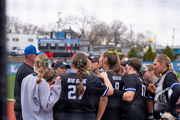 Millikin Softball Huddle