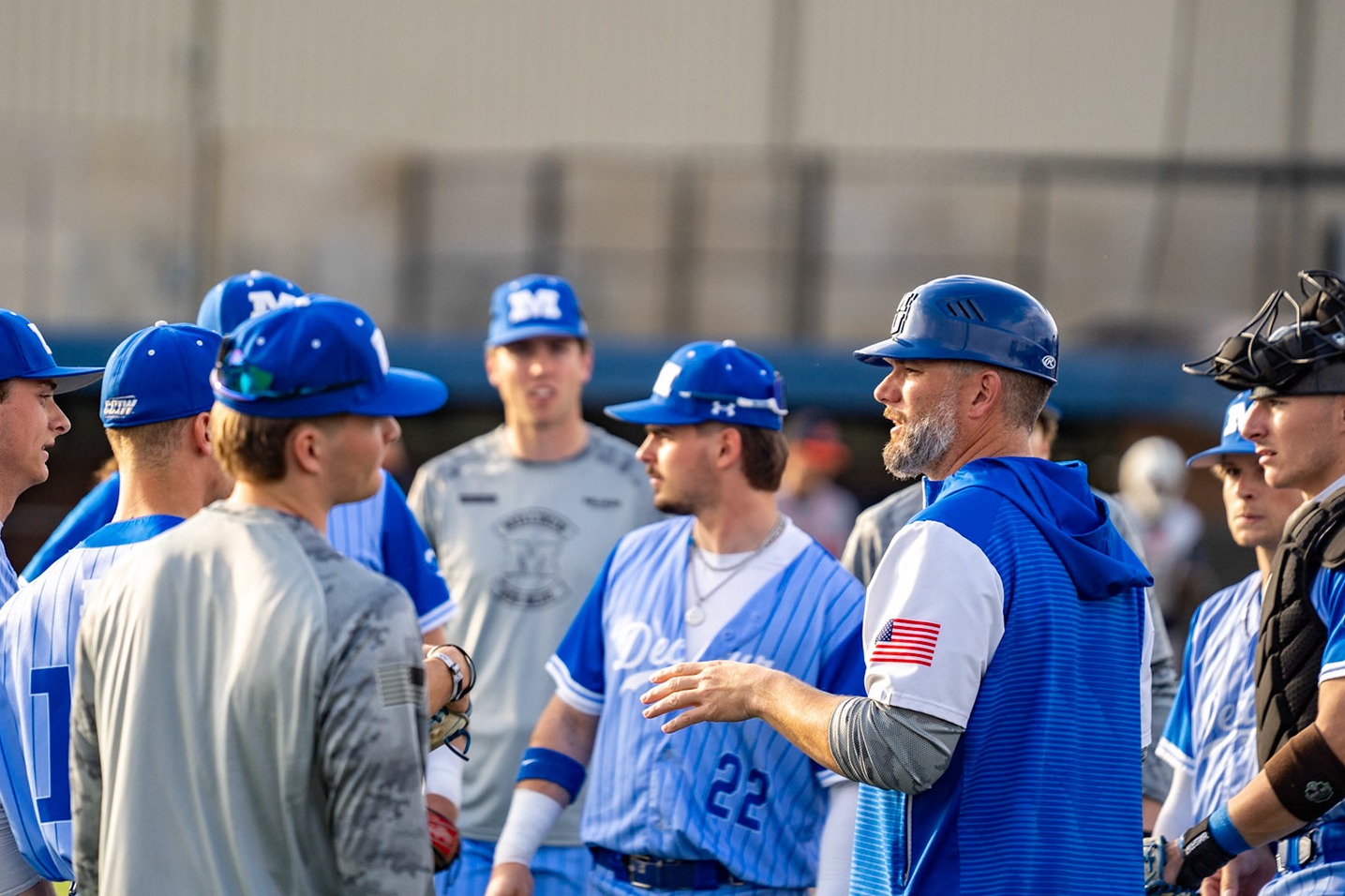 Millikin Baseball Huddle