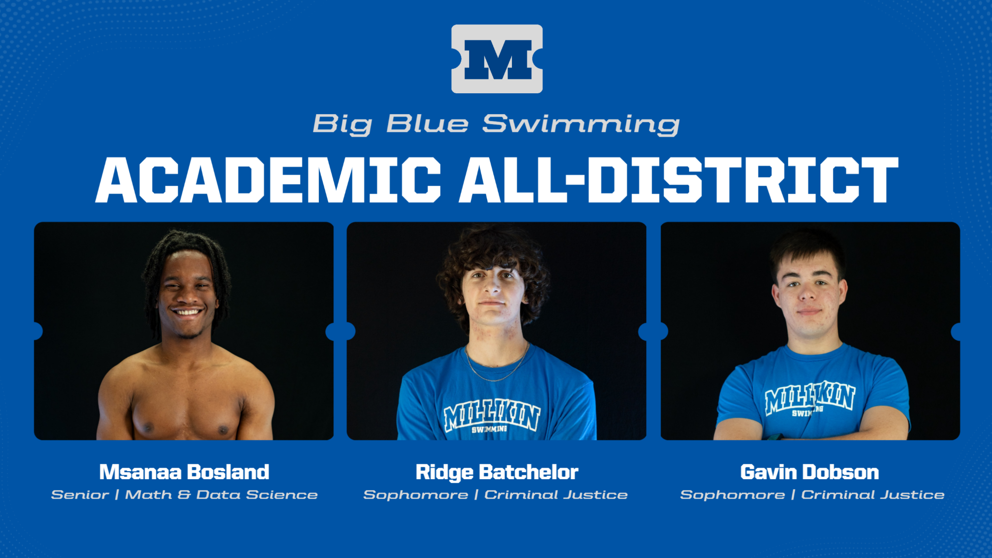 swimming academic all district 2026