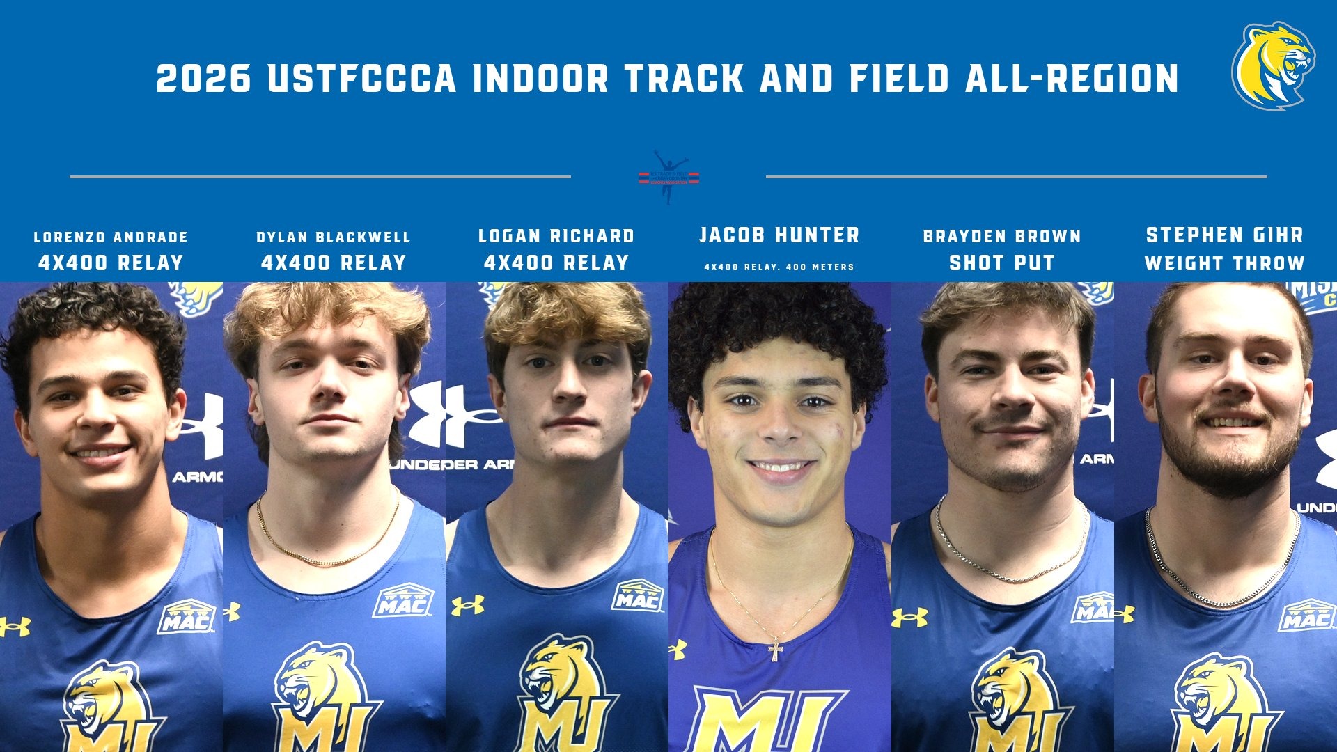 2026 USTFCCCA Men's Indoor Track and Field All-Region