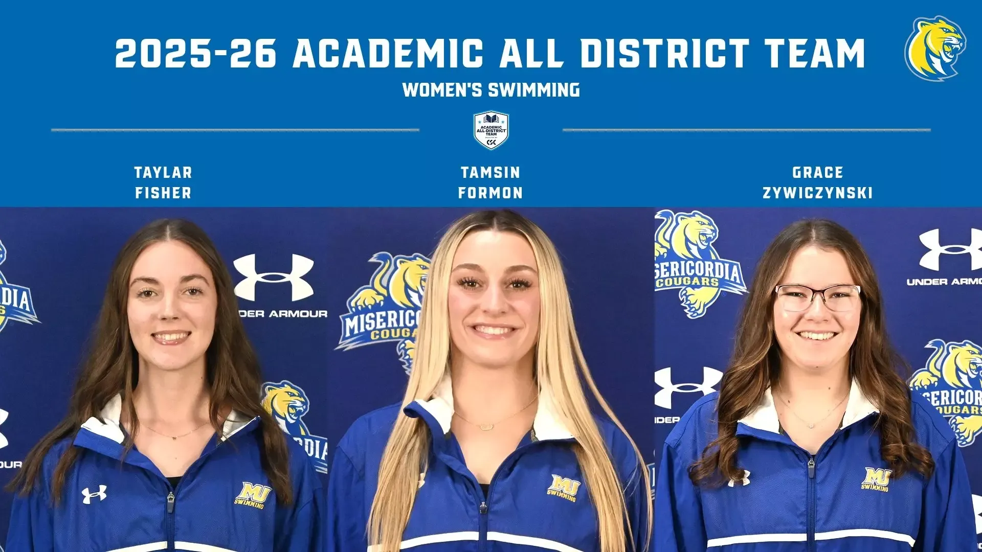 CSC 2025-26 Women's Swimming Academic All-District