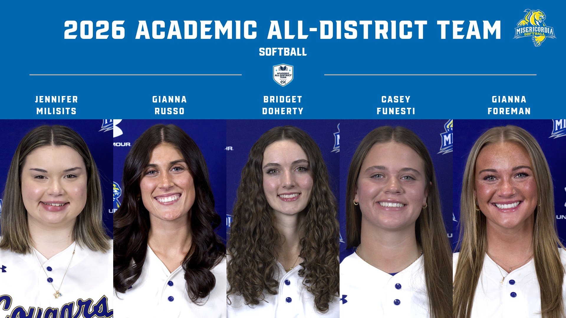 2026 Academic All-District Softball