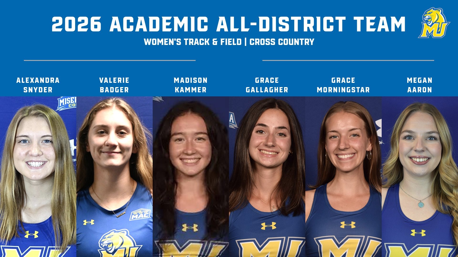 Academic All-District WTF/XC