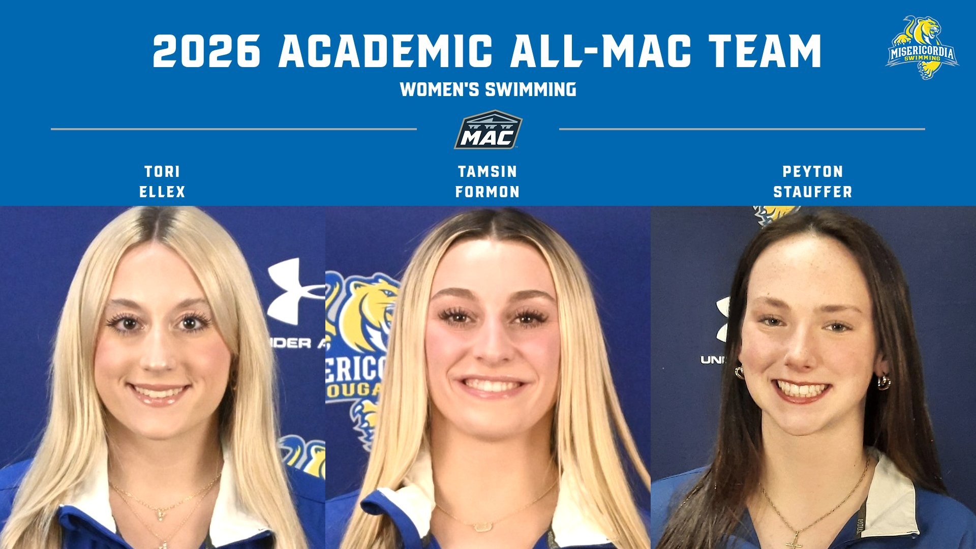 2026 Academic All-MAC Women's Swimming