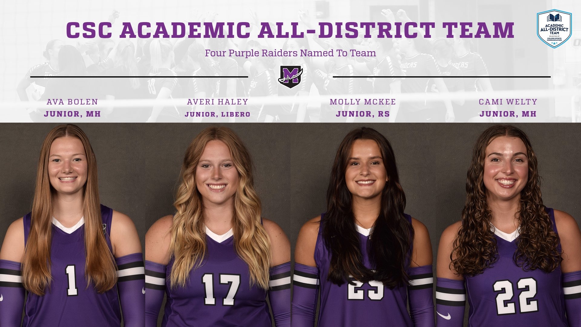 2025 CSC All-Academic Volleyball