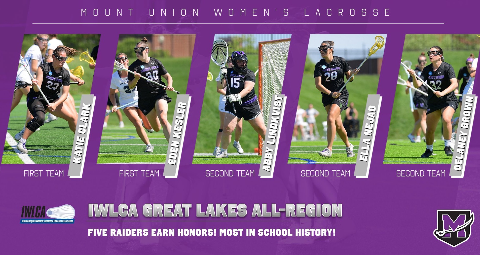 Eden Kesler, Katie Clark, Abby Lindkvist, Delaney Brown and Ella Nejad