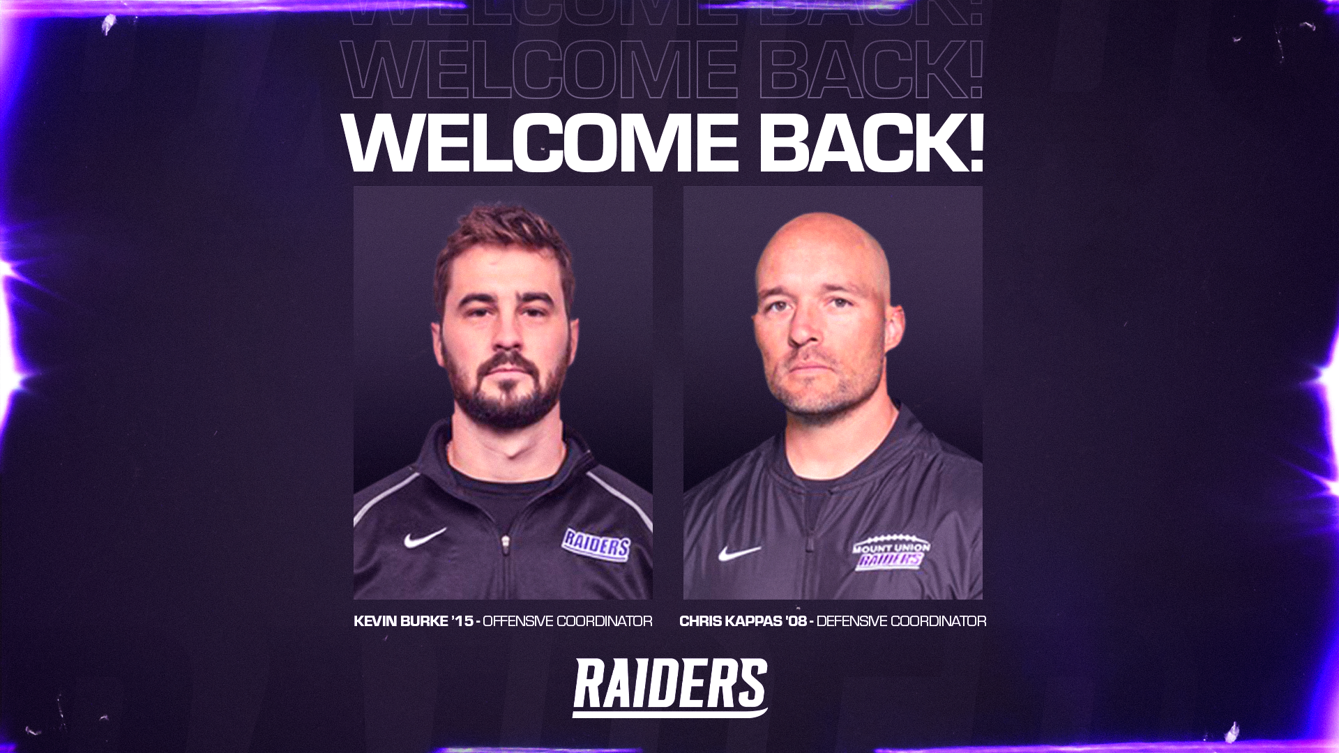 Chris Kappas and Kevin Burke Named New Football Coordinators