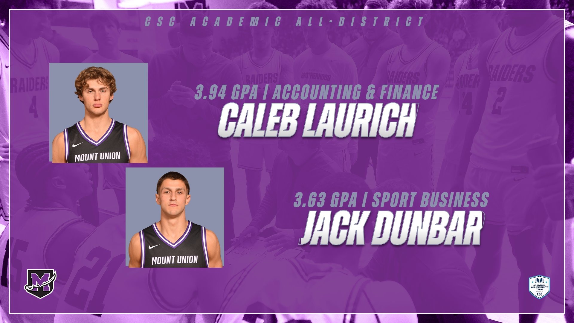 MBB CSC Academic All-District