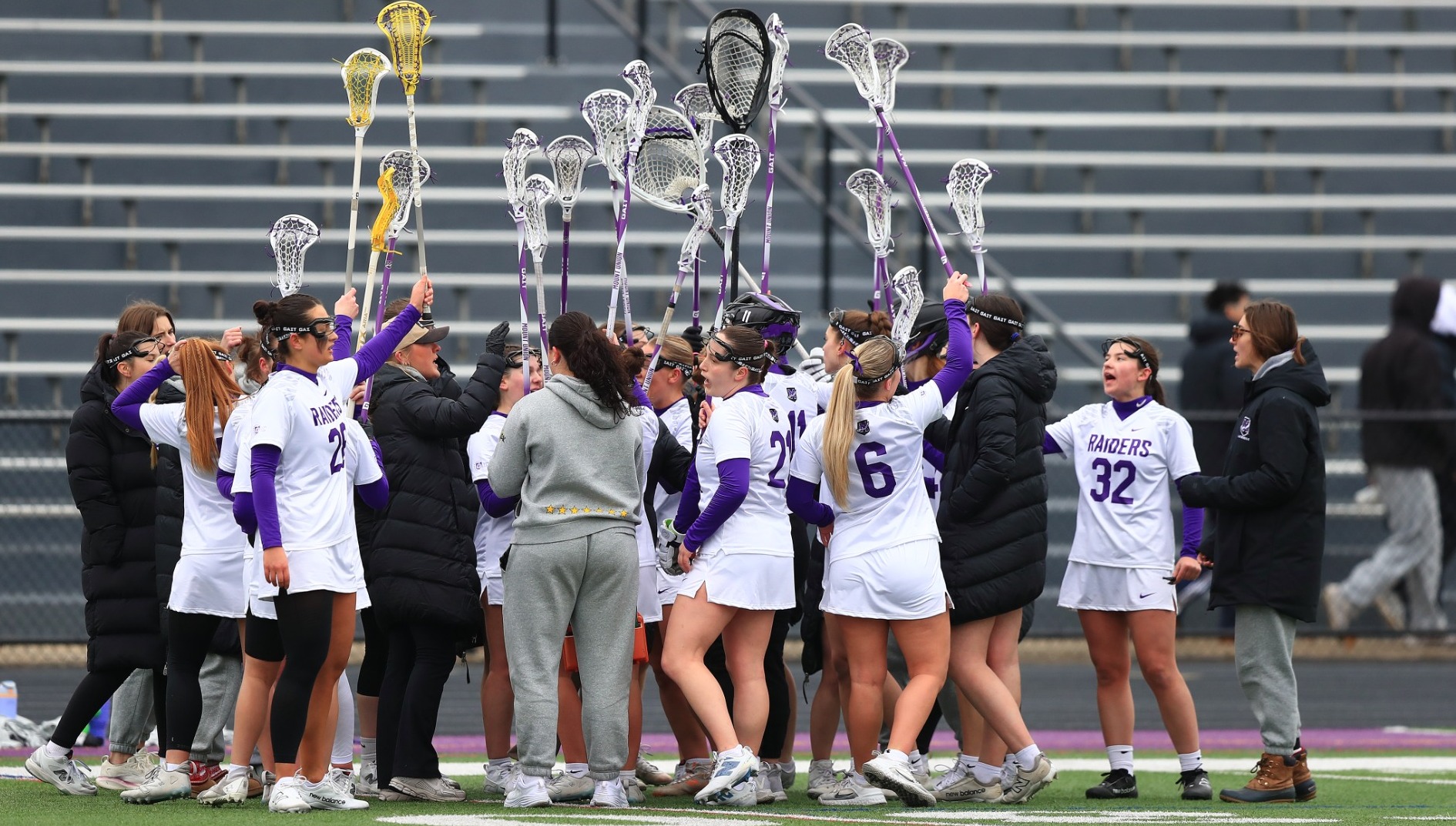 Univerisity of Mount Union women's lacrosse 1st home game v Kenyan College Saturday February 21 2026 at Kehres Stadium