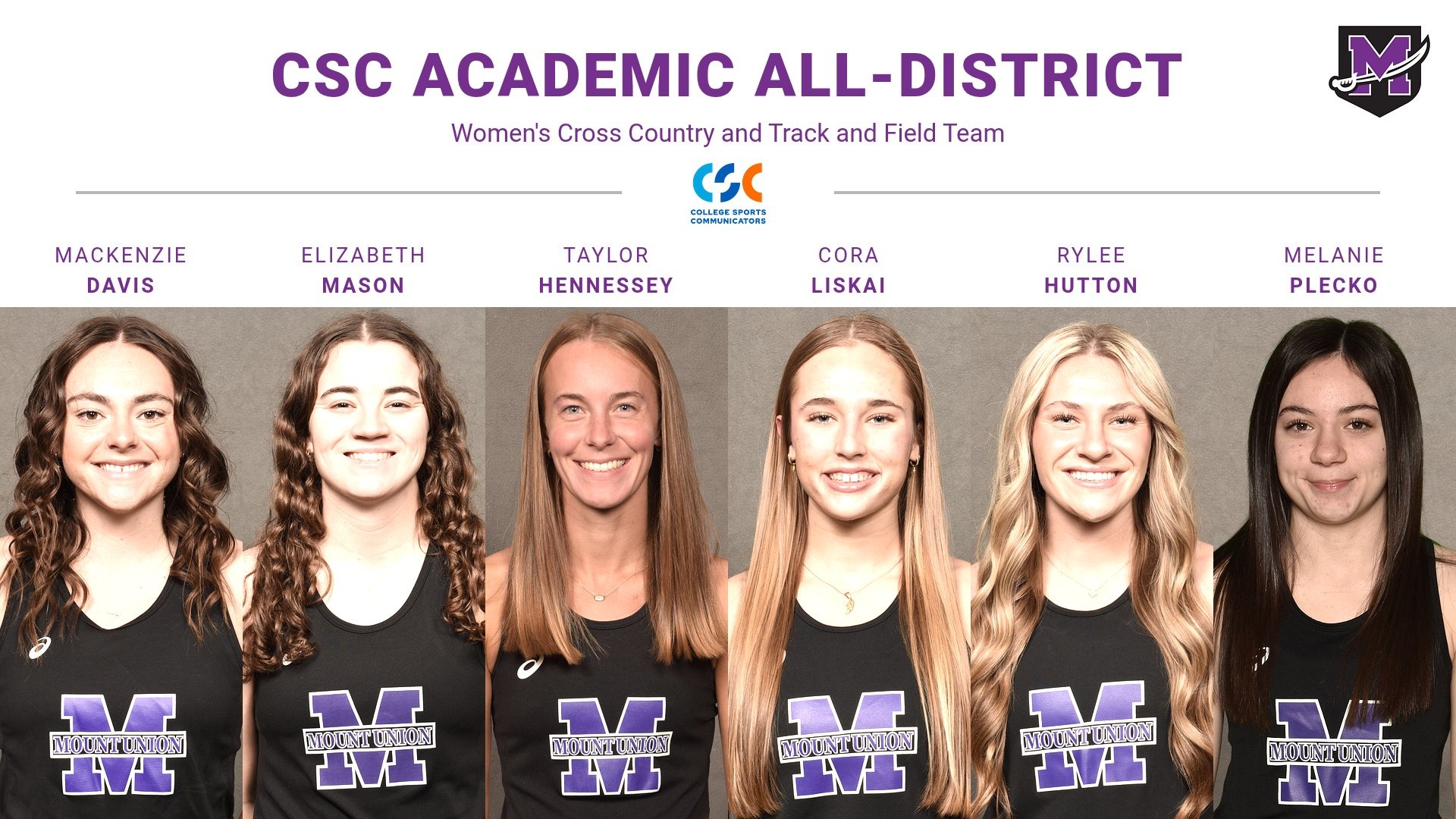 2026 CSC Women's XC T&F All-District 