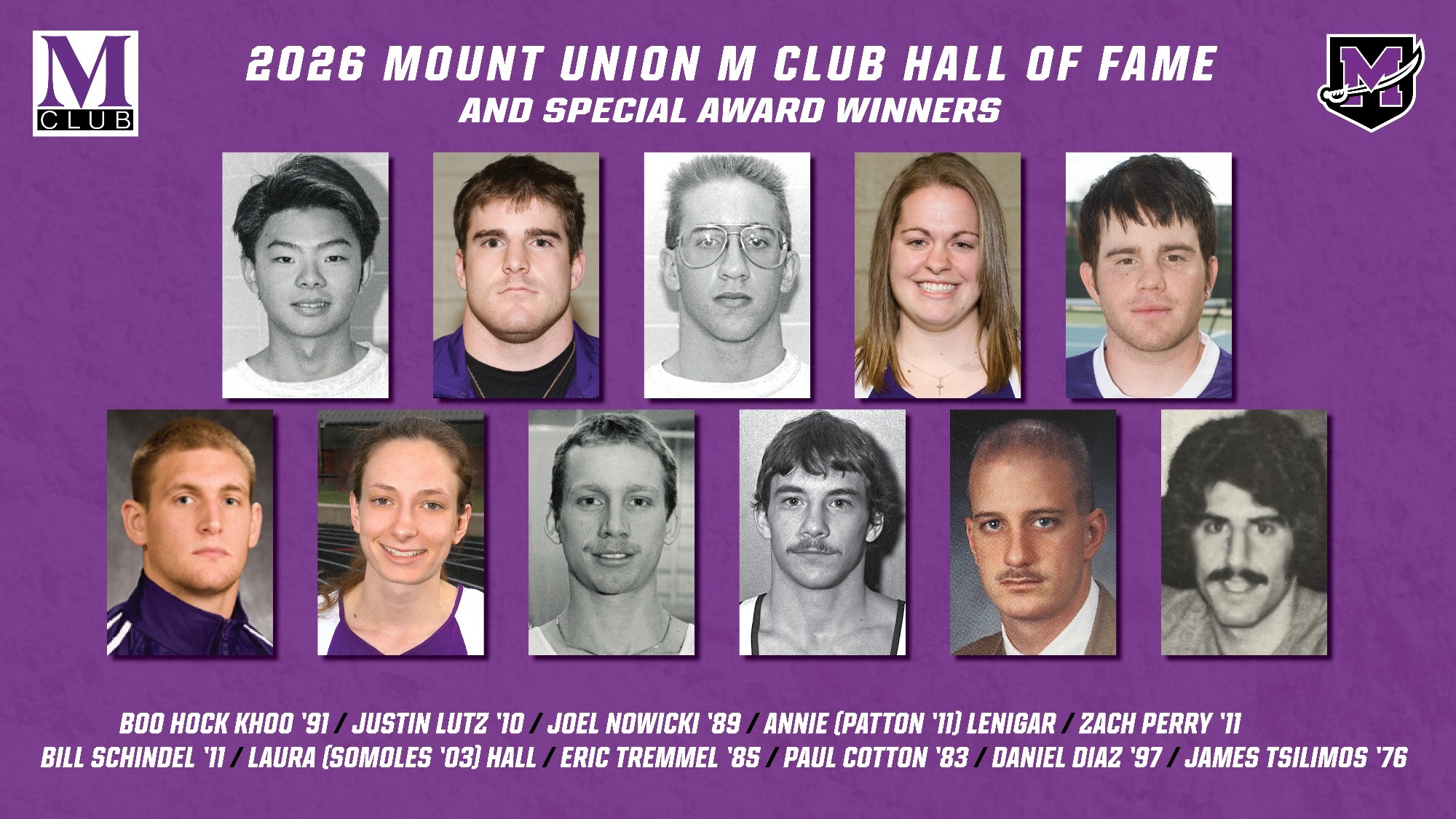 2026 M Club Hall of Fame
