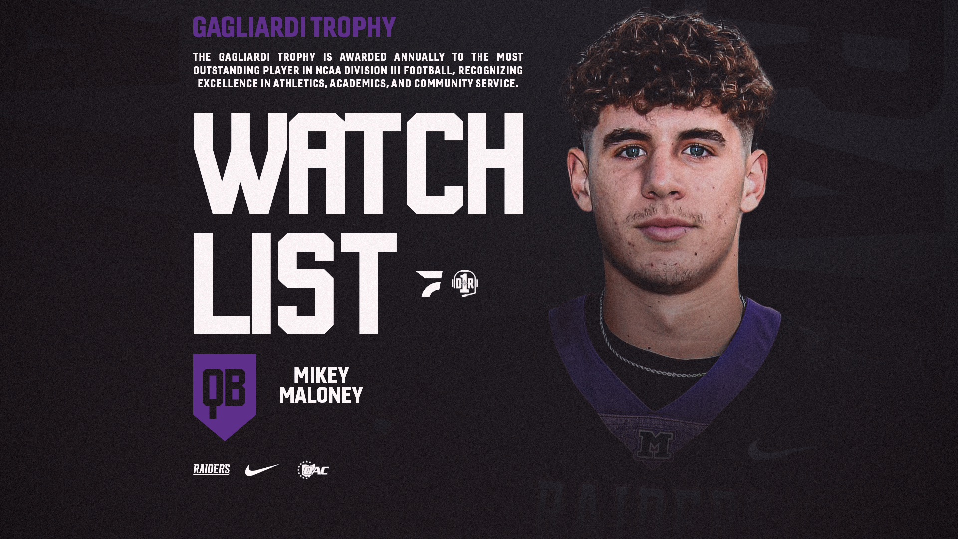 2026 Gagliardi Trophy Watch Lists