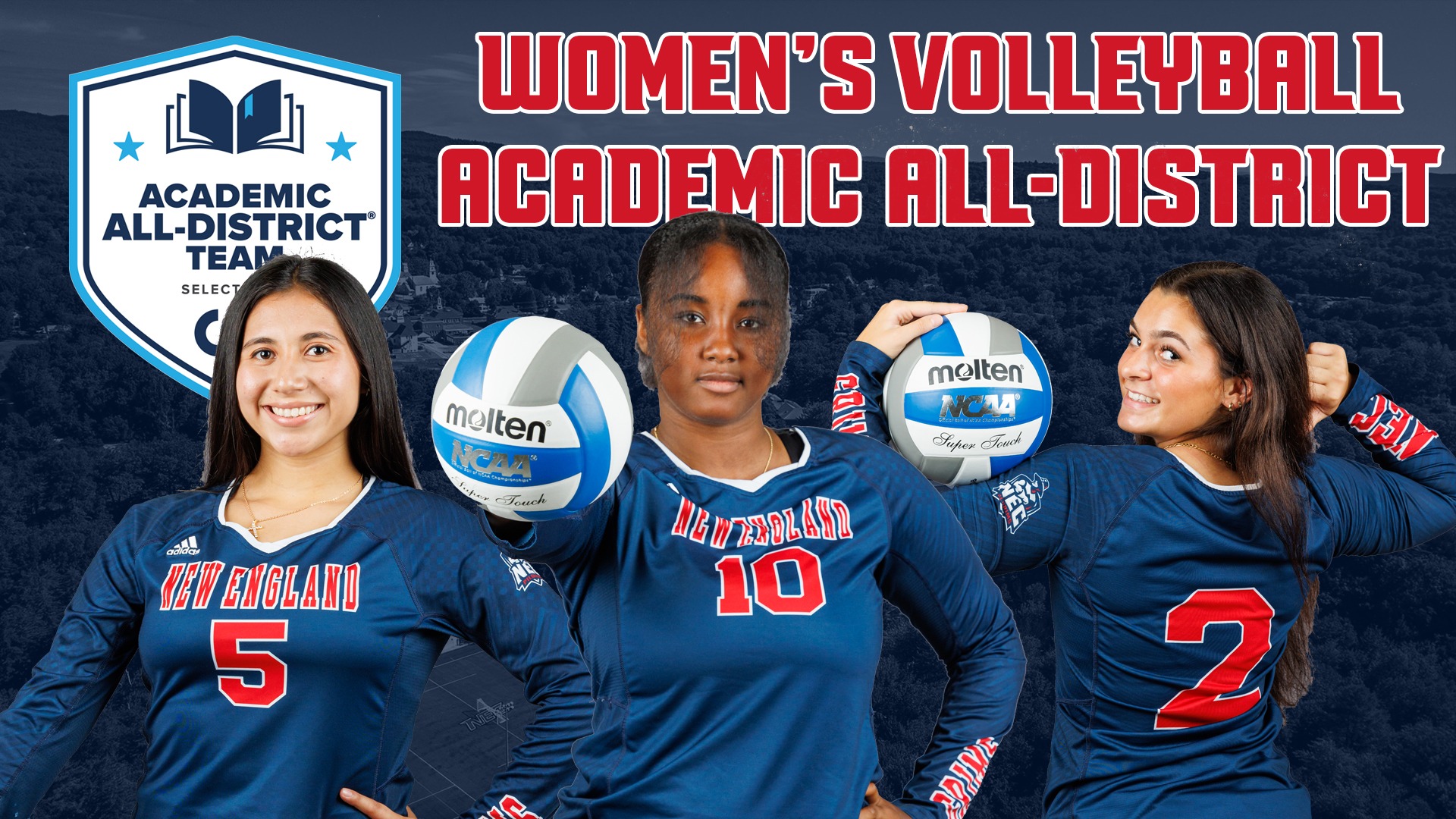 Three Pilgrims Announced on CSC AllDistrict Women's Volleyball Team