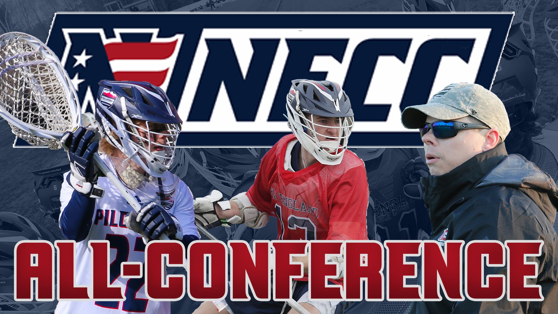 Almstrom, Kain, Brown Lead Men’s Lacrosse AllNECC Honors New England