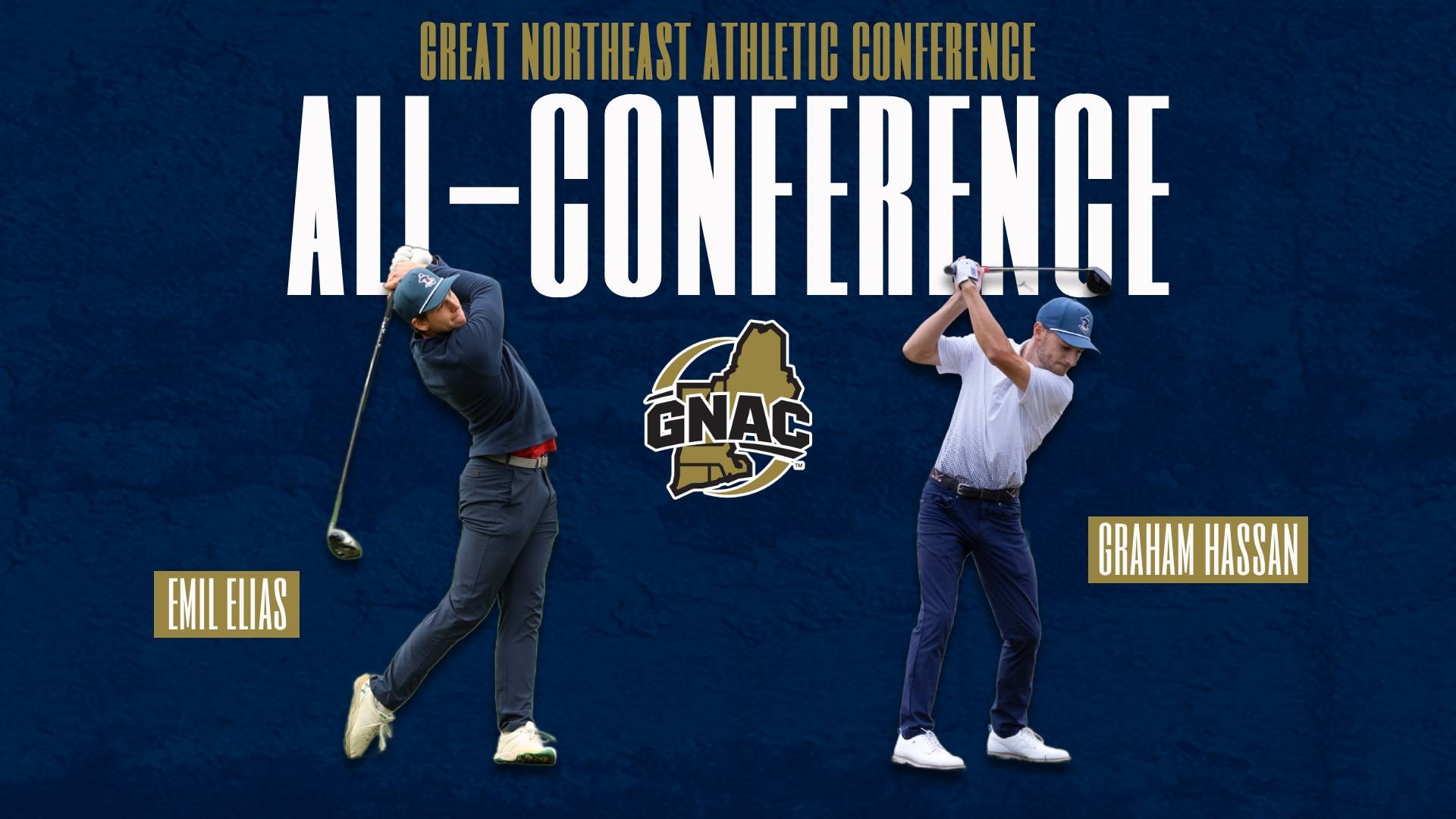Graham Hassan Emil Elias GNAC All-Conference