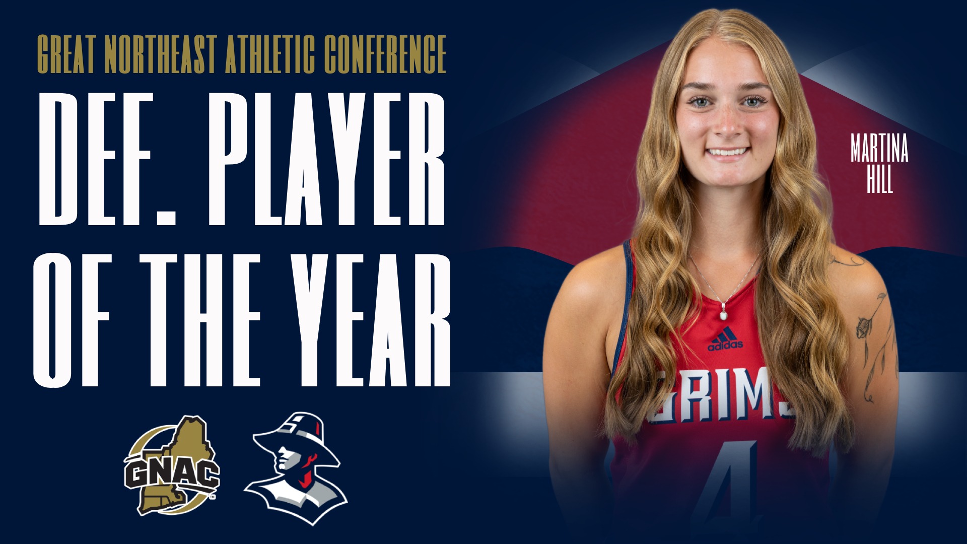 Martina Hill GNAC Defensive Player of the Year