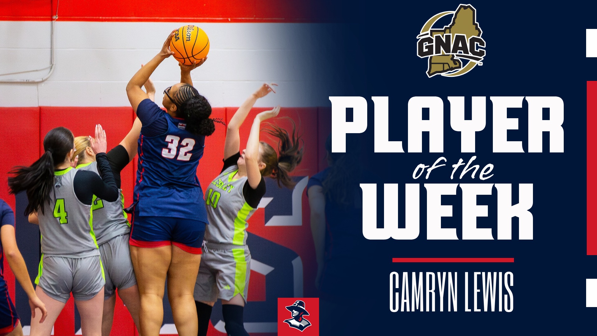Camryn Lewis GNAC Player of the Week