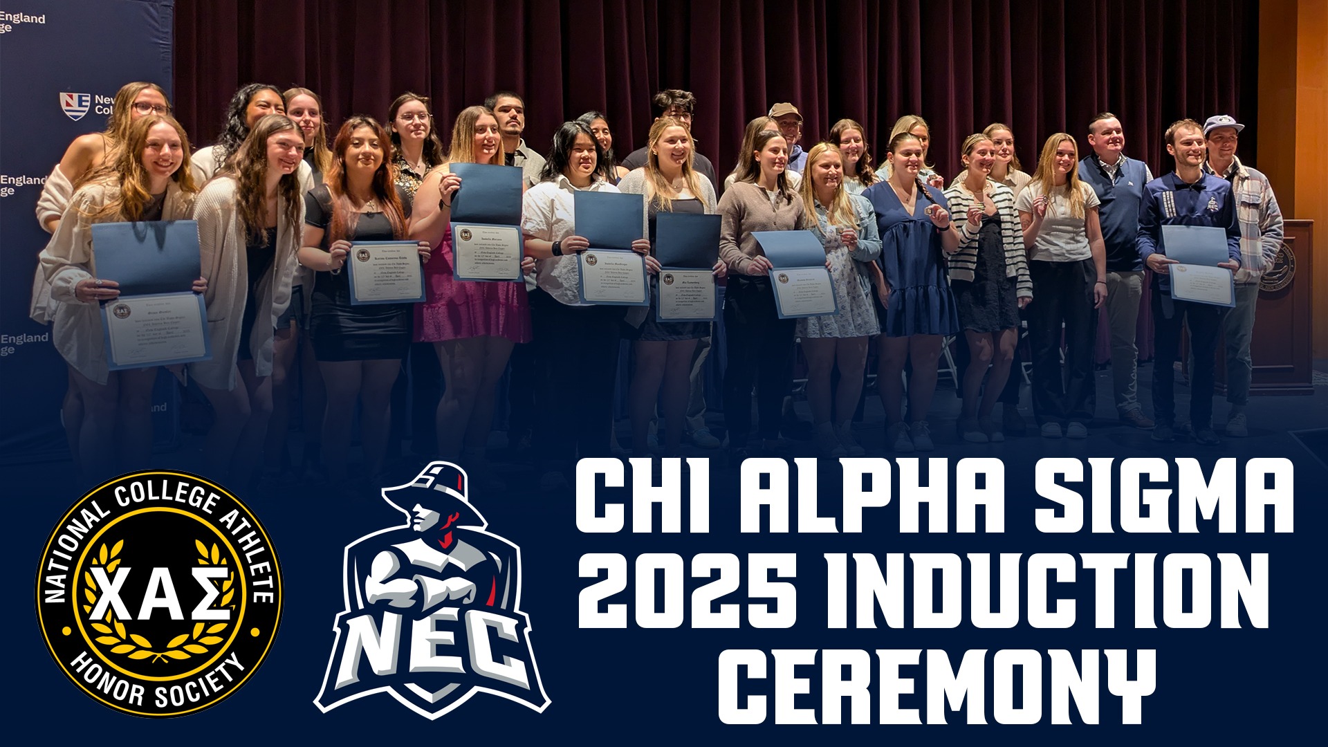Chi Alpha Sigma 2025 Induction Ceremony
