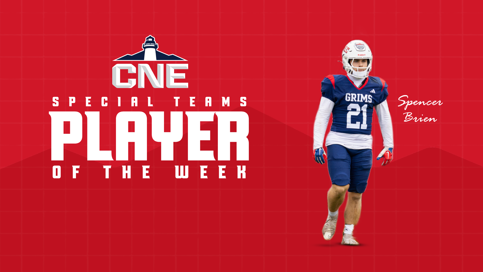 Spencer Brien CNE Special Teams Player of the Week