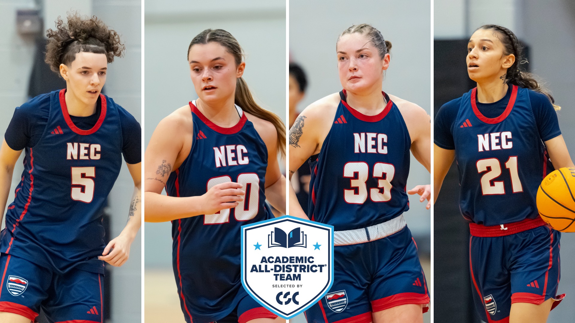 Women's Basketball CSC Academic All District 2025-26