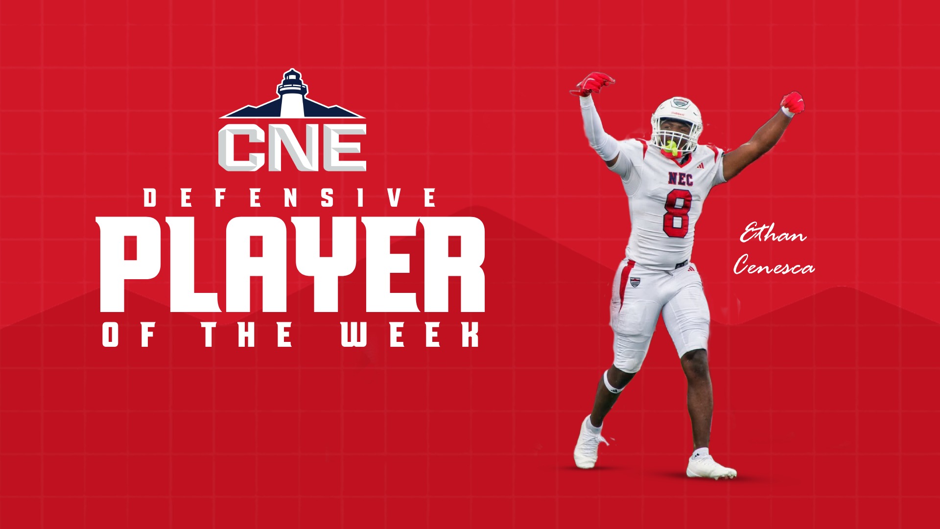 Ethan Cenesca CNE Defensive Player of the Week