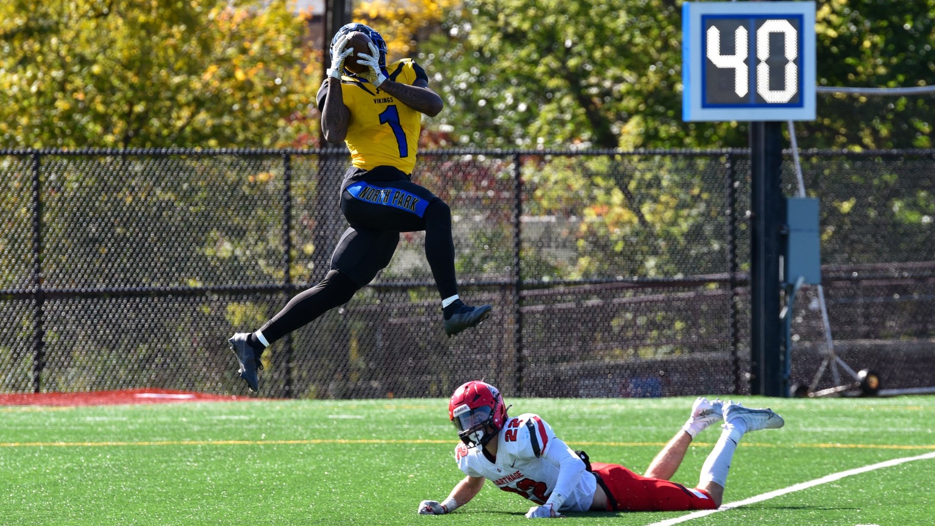 AJ Harris Football North Park University Athletics