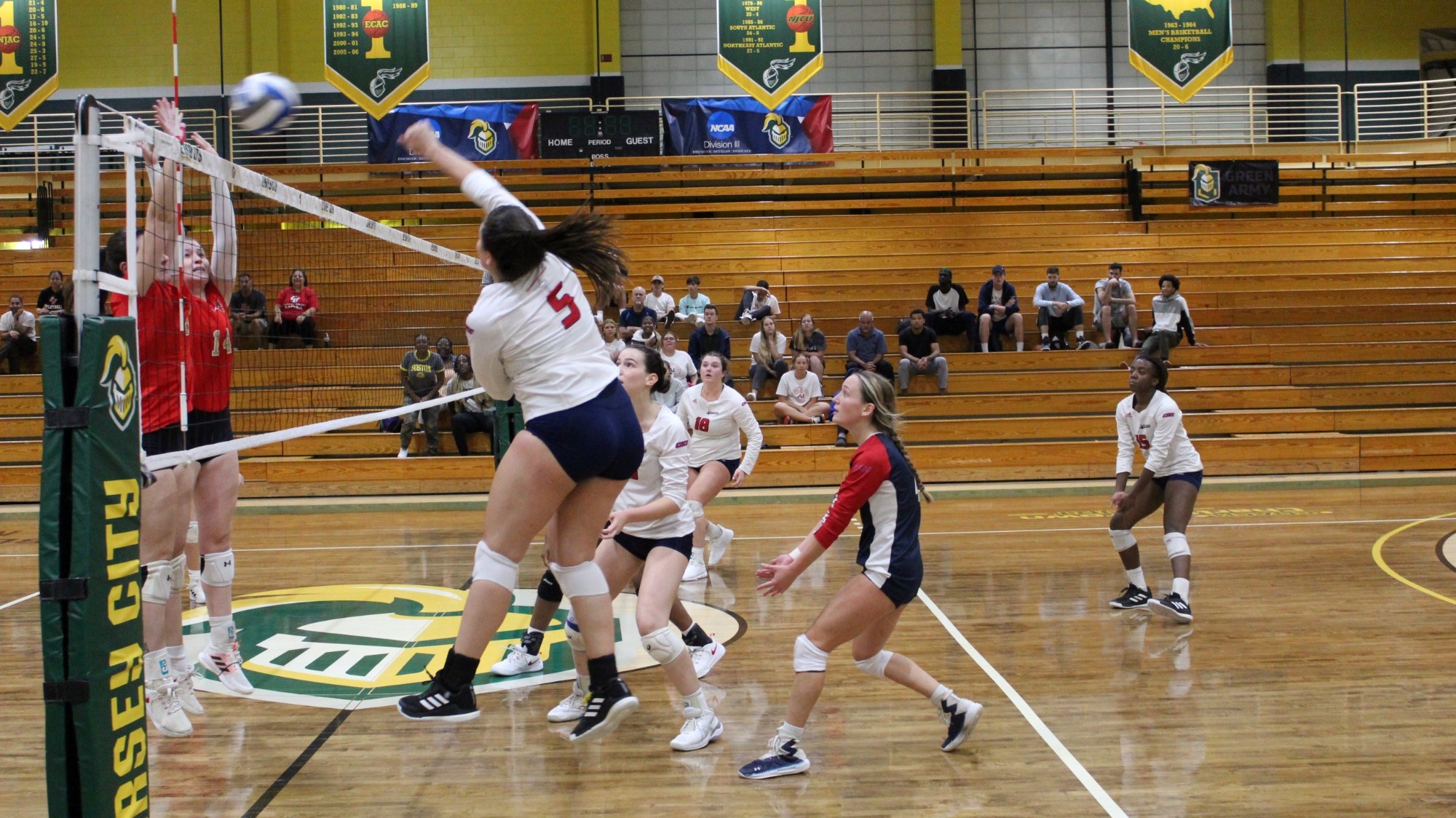 Rayah Burge hitting the ball