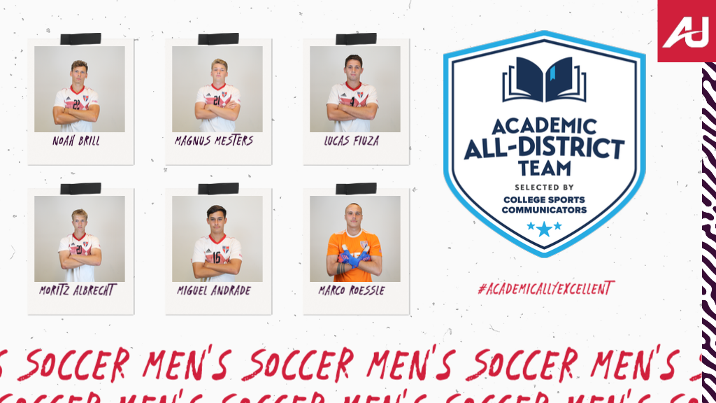 Men's Soccer Academic All-District Graphic