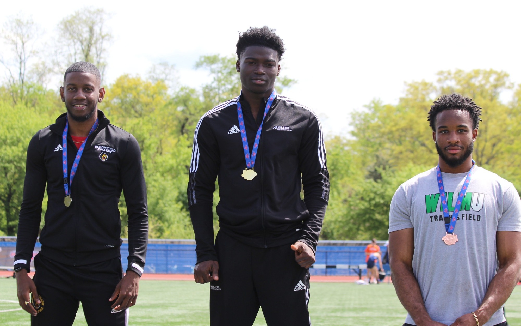 Adekoya on the podium at 2023 CACC Championships