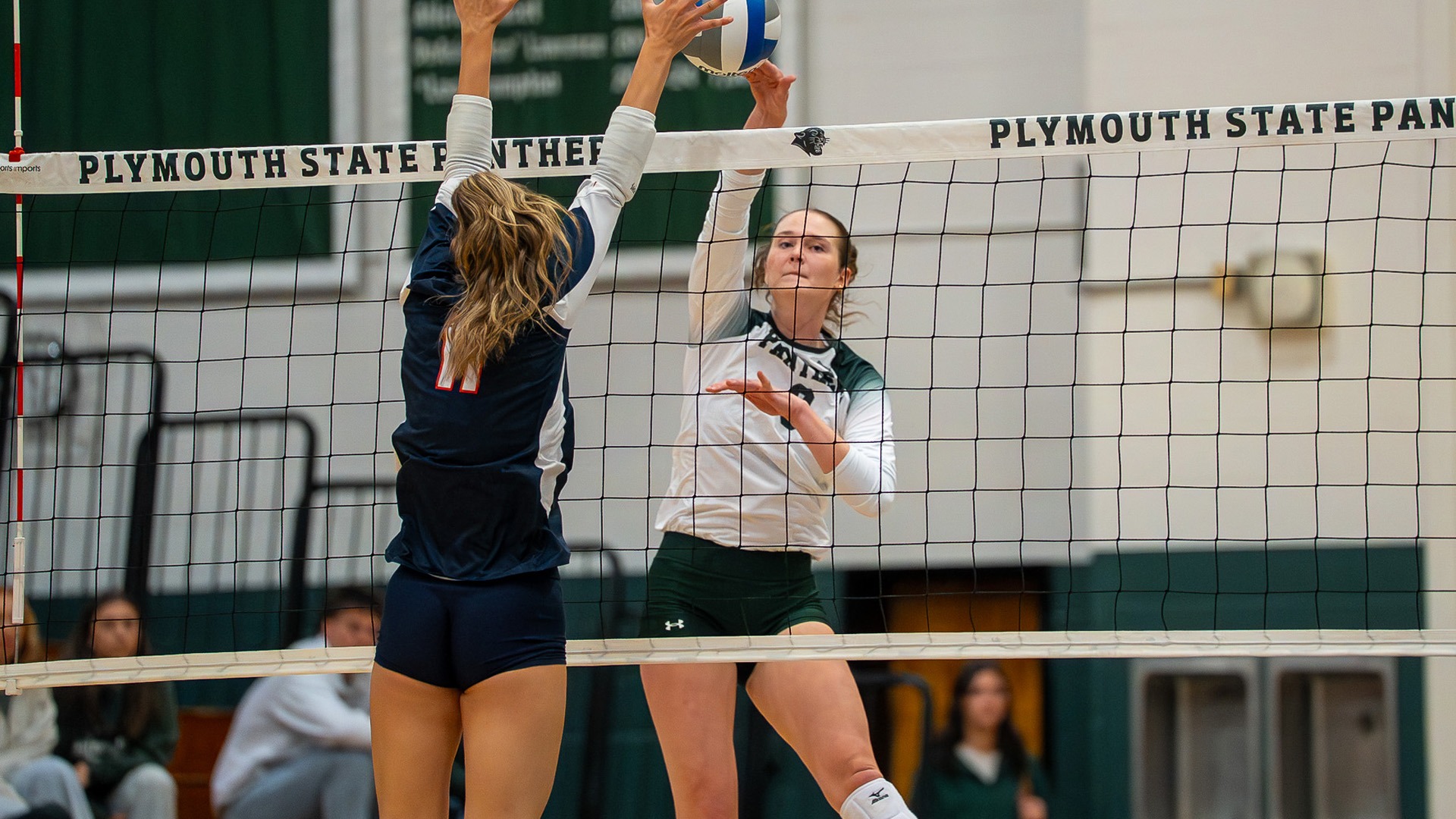 Annalyn Cahill goes up for the kills against WestConn