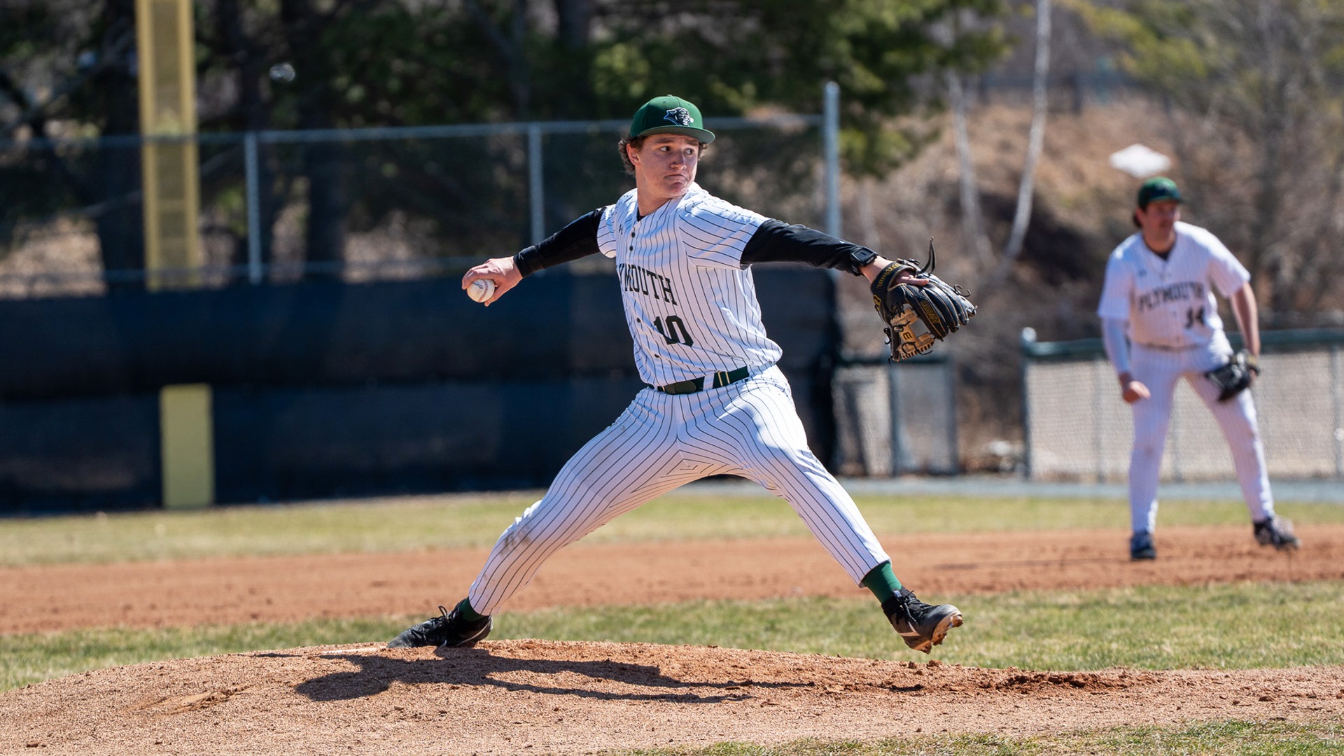 Jake Adrien delivers a pitch