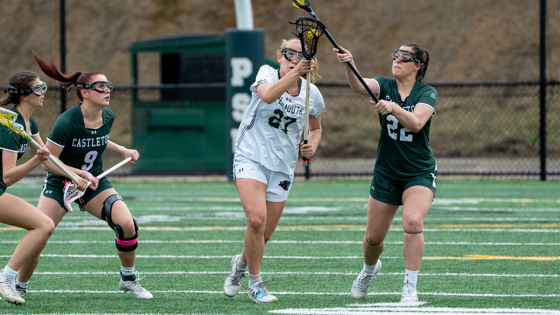 Grace Hoover wins a draw against Vermont State Castleton