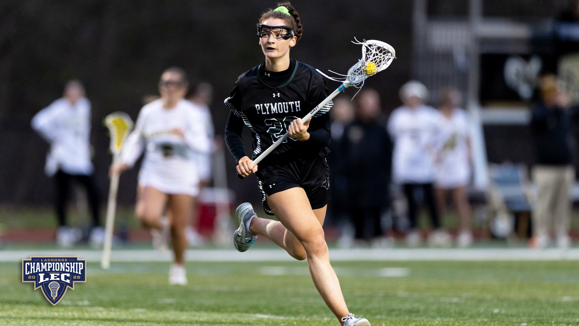 Morgan Cunningham carries the ball in game action