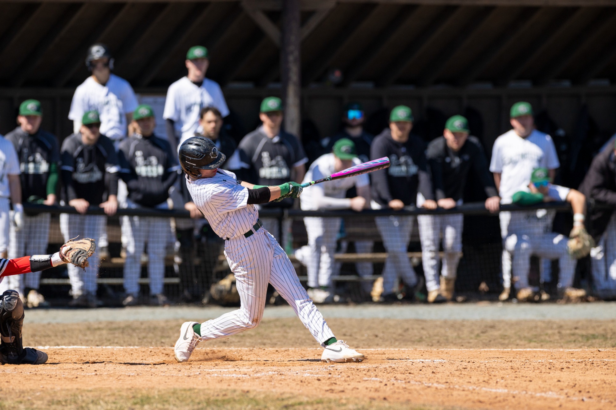 Andrew Faherty takes a swing in a recent game