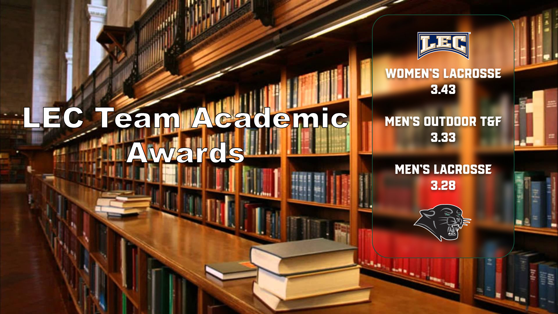 Three PSU teams earned LEC Team Academic Awards