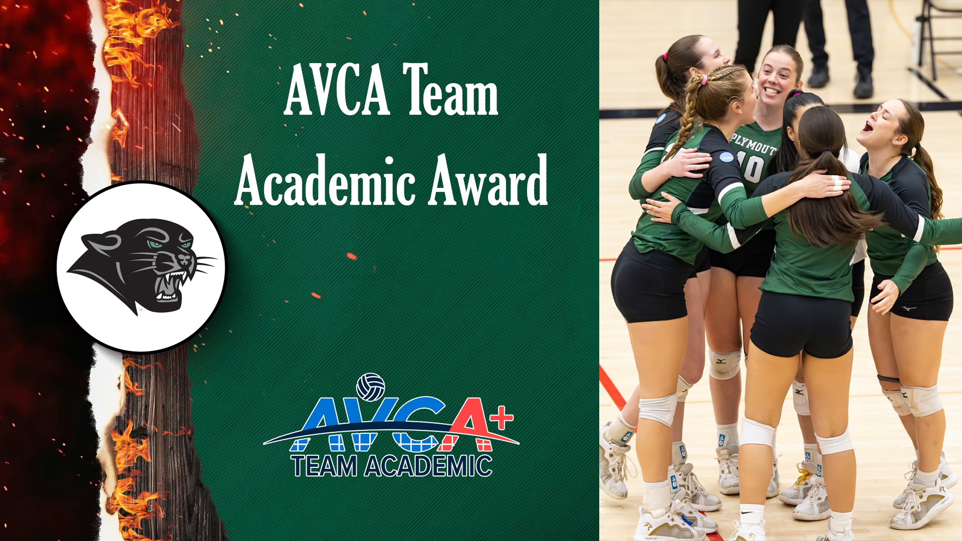 Women's volleyball earns the AVCA Team Academic Award for the eighth straight year
