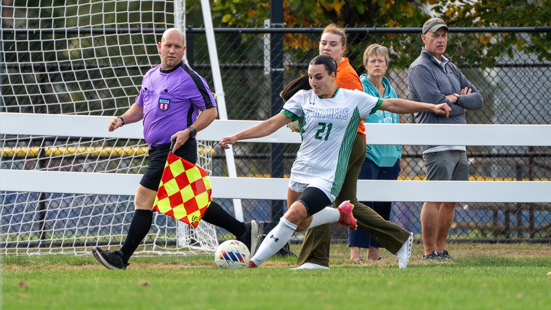 Piper Sullivan fires a shot