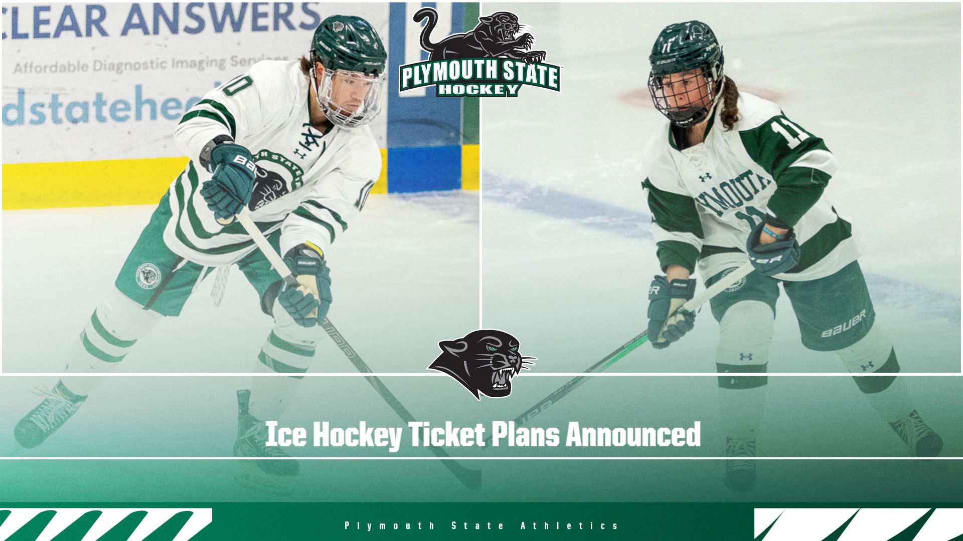 Graphic announcing PSU Ice Hockey admissions plans for 2026-27